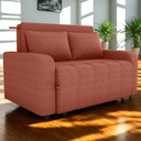Ver imagem 1 de Sofa Cama 2 Lugares 138 Cm Amora Tecido Pompeia G500 Terracota Milani Store