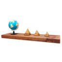 Ver imagem 2 de Kit 3 Prateleiras Grossas Madeira Maciça Suporte Invisível