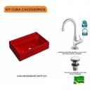 Ver imagem 3 de Kit Cuba Q45 com Torneira 1198 Metal e Válvula Click 1 Pol. Compace