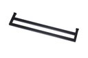 Ver imagem 1 de Toalheiro de Banho Banheiro Duplo 60cm em Aço Inox Black Matte Preto Fosco Stainless
