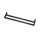 Ver imagem 1 de Toalheiro de Banho Banheiro Duplo 60cm em Aço Inox Black Matte Preto Fosco Stainless