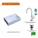 Ver imagem 3 de Kit Cuba Q45 com Torneira 1198 Metal e Válvula Click 1 Pol. Compace