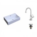 Ver imagem 2 de Kit Cuba Q45 com Torneira 1198 Metal e Válvula Click 1 Pol. Compace