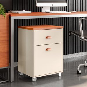 Gaveteiro Escritório 2 Gavetas com Rodinhas Faria Lima