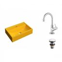 Ver imagem 2 de Kit Cuba Q45 com Torneira 1198 Metal e Válvula Click 1 Pol. 1/2 Compace