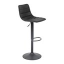 Ver imagem 7 de Kit 3 Banquetas Decorativas Travis Pu com Regulagem de Altura Base Disco C/apoio para Os Pés Preto G