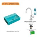Ver imagem 3 de Kit Cuba Q45 com Torneira 1198 Metal e Válvula Click 1 Pol. 1/2 Compace