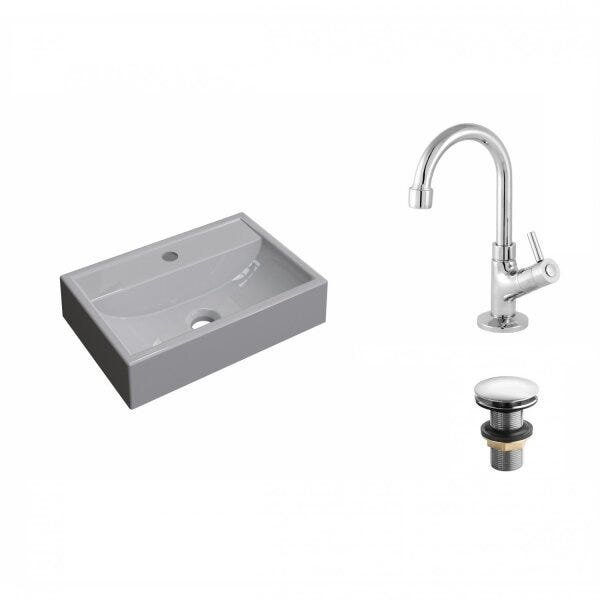 Kit Cuba Q45 com Torneira 1198 Metal e Válvula Click 1 Pol. 1/2 Compace - 2