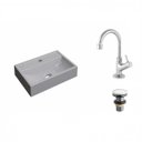 Ver imagem 2 de Kit Cuba Q45 com Torneira 1198 Metal e Válvula Click 1 Pol. 1/2 Compace