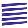 Porta Etiqueta Bandeja Gondola Fit 90 Cm Azul Kit com 10 - 1