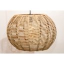 Ver imagem 1 de Pendente Luminária Lustre Teto Bola Grande Corda 41x28 com Fio:rami