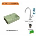 Ver imagem 3 de Kit Cuba Q45 com Torneira 1198 Metal e Válvula Click 1 Pol. 1/2 Compace