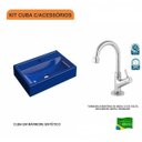 Ver imagem 3 de Kit Cuba Q45 com Torneira 1198 Metal 1/4 Volta Compace
