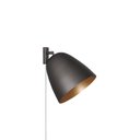 Ver imagem 1 de LUMINÁRIA ARANDELA COM TOMADA LUNA 1LAMP E27 GRAFITE/GOLD - 3125/AR GRF/GLD