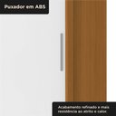 Ver mais imagens de Guarda-Roupa 100% MDF 2 Portas de Correr 2 Gavetas com Espelho 131x213x55cm Cinamomo/Branco