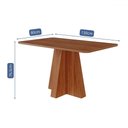 Ver imagem 2 de Mesa de Madeira Maite 130 Cm Cinamomo - Cimol
