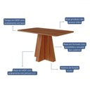 Ver imagem 3 de Mesa de Madeira Maite 130 Cm Cinamomo - Cimol