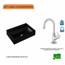 Ver imagem 3 de Kit Cuba Q45 com Torneira 1198 Metal 1/4 Volta Compace