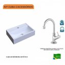 Ver imagem 3 de Kit Cuba Q45 com Torneira 1198 Metal 1/4 Volta Compace
