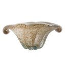 Ver imagem 1 de Centro de Mesa em Murano na Cor Branco com Detalhes em Dourado - 10x21x15,5cm