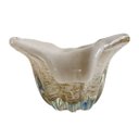 Ver imagem 4 de Centro de Mesa em Murano na Cor Branco com Detalhes em Dourado - 10x21x15,5cm