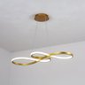 Lustre Led Pendente Infinito Moderno Luxo Bivolt 45w Dourado Brinovar - 3