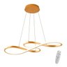 Lustre Led Pendente Infinito Moderno Luxo Bivolt 45w Dourado Brinovar - 1