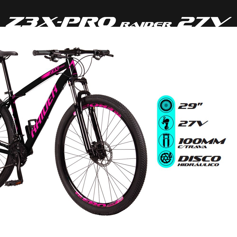 Bicicleta Z3-X PRO Aro 29 Quadro 15 Alumínio 27v Câmbio Shimano