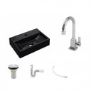 Ver imagem 2 de Kit Cuba Q45 com Torneira Luxo 1195 Metal Válvula 1 Pol. Sifão Pvc e Flexível Compace