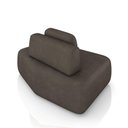 Ver imagem 6 de Sofá Modular Dakota G33 3 Lugares 174cm Marrom Couro Sintético Gran Belo
