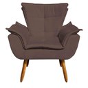Ver imagem 5 de Kit 01 Namoradeira e 02 Poltronas Opala Suede Pés Palito