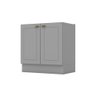Balcão Modulado 80cm 2 Portas Emily Henn (sem Tampo) - 1