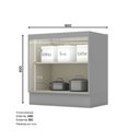 Ver imagem 2 de Balcão Modulado 80cm 2 Portas Emily Henn (sem Tampo)