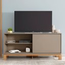 Ver imagem 5 de Rack Bancada para Tv 45 Pol 136cm Lucca Areia/freijó C01 - Mpozenato