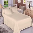 Ver imagem 1 de Jogo Cama Casal Algodão 130 Fios Liso Conforto Macio