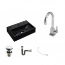 Ver imagem 2 de Kit Cuba Q45 com Torneira Luxo 1195 Metal e Válvula Click 1 Pol. Sifão Cromado e Flexível Compace