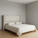 Ver imagem 2 de Cabeceira de Casal Pier Estofada Boucle para Cama Box 188cm Moderna