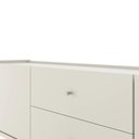 Ver imagem 4 de Rack para Tv até 75" 2 Gavetas 2 Portas Jasper 185 Cm - Off White Fosco C/ Champanhe