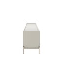 Ver imagem 6 de Rack para Tv até 75" 2 Gavetas 2 Portas Jasper 185 Cm - Off White Fosco C/ Champanhe