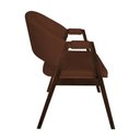 Ver imagem 3 de Kit 4 Cadeiras Helen para Jantar Madeira Maciça Mel Premium Assento Facto Design - Marrom