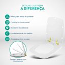 Ver imagem 4 de Tampa de Vaso Poliéster com Fechamento Lento Boss Matte Black (preto Fosco) para Louça Incepa com