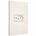 Ver imagem 2 de Conjunto 1 Tomada 2P+T Horizontal 10A 250V Branco Pialplus+