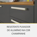 Ver imagem 2 de Cozinha Completa Modulada 5 Peças 100% MDF Burguesa Marrom/Grafite - Nesher