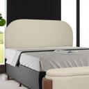 Ver imagem 1 de Painel Suspenso Cabeceira Orgânica Império para Cama Box Queen Size 160cm Bouclê - Sofa Store:bouclê