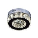 Ver imagem 1 de Plafon Redondo Prateado com Cristais 30cm Led 24w 2 em 1