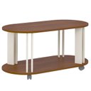 Ver imagem 1 de Mesa de Centro Mdf Sala de Estar 91 Cm 4619 Cedro Off White Arly