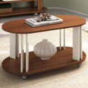 Ver imagem 2 de Mesa de Centro Mdf Sala de Estar 91 Cm 4619 Cedro Off White Arly
