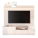 Ver imagem 5 de Rack com Painel para TV até 84 Polegadas Ripado com Iluminação 100% MDF 219CMX233CM Vitoria Regia Yescasa Off White
