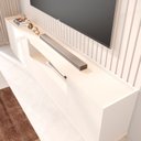 Ver imagem 6 de Rack com Painel para TV até 84 Polegadas Ripado com Iluminação 100% MDF 219CMX233CM Vitoria Regia Yescasa Off White