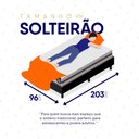 Ver imagem 7 de Conjunto Box Baú Preto Mali Bege Molas Ensacadas Solteiro 96x203x77 - King House
